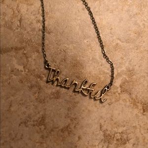 Thankful necklace